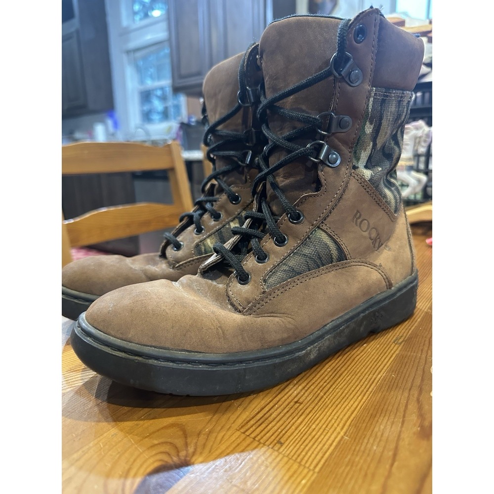 Rocky Safari Unisex‎ Boots Size 8 M Brown Camo Hunting Hiking - Picture 2 of 9
